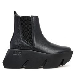 Botki United Nude. Czarne botki United Nude, bez wzorów, bez obcasa, na koturnie, bez zapięcia. Za 1,529.00 zł.