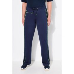 Damskie Funkcyjne spodnie dresowe kieszeń na zamek szybkoschnące. Niebieskie spodnie dresowe Ulla Popken, plus size, bez wzorów, z dresówki. Za 244.99 zł.