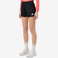 Spodenki damskie Kappa Borda. Czarne obuwie sportowe Kappa, bez zapięcia, na fitness i siłownię. Za 122.00 zł.