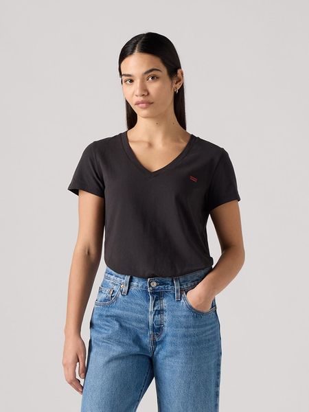 Levi's Koszulka w kolorze czarnym rozmiar: XS. Czarne bluzki Levi's®, s, bez wzorów, z bawełny, bez kołnierzyka, bez ramiączek. Za 64.95 zł.
