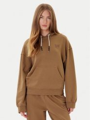 PINKO Bluza Melato 105507 A2RB Brązowy Regular Fit. Brązowe bluzy Pinko, m, bez wzorów, z bawełny, bez kaptura. Za 929.99 zł.