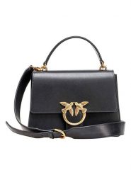 Pinko Skórzana torebka w kolorze czarnym - 25 x 18 x 9,5 cm rozmiar: onesize. Czarne torby na ramię Pinko, bez wzorów, z materiału, na ramię, bez dodatków. Za 1,306.45 zł.