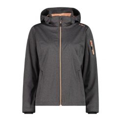 Damska kurtka turystyczna z kapturem CMP. Brązowe kurtki sportowe CMP, m, bez wzorów, z softshellu, z kapturem, trekkingowe. Za 349.40 zł.