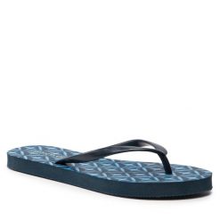 Japonki Regatta. Niebieskie klapki Regatta, bez wzorów, bez obcasa. Za 39.99 zł.