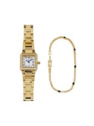 U.S. Polo Assn. Zestaw zegarek i bransoletka Sophie USP6407TW Złoty. Żółte, analogowe zegarki U.S. Polo Assn., ze stali. Za 529.99 zł.