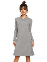 Be Wear Sukienka w kolorze szarym rozmiar: XL. Szare sukienki Be Wear, na co dzień, xl, bez wzorów, bez kołnierzyka, bez ramiączek, maxi, proste. Za 162.87 zł.