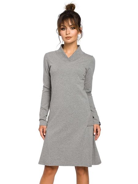 Be Wear Sukienka w kolorze szarym rozmiar: XL. Szare sukienki Be Wear, na co dzień, xl, bez wzorów, bez kołnierzyka, bez ramiączek, maxi, proste. Za 176.08 zł.