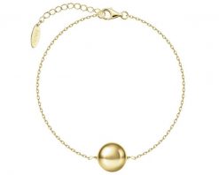 Bransoletka srebrna - kulka. Szare bransoletki Apart, pozłacane. Za 209.00 zł.