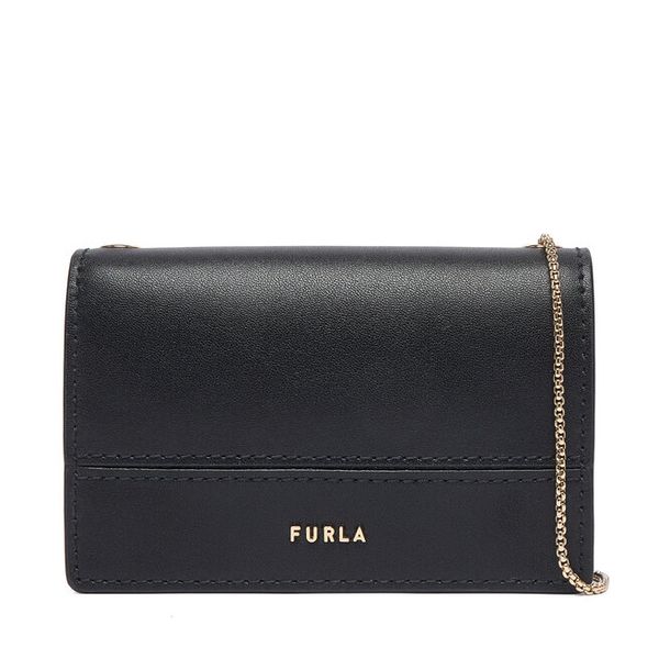 Torebka Furla. Czarne torebki klasyczne Furla, bez wzorów, bez dodatków. Za 584.99 zł.