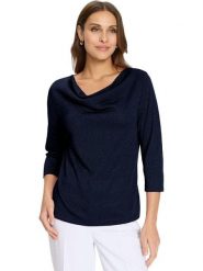 WITT WEIDEN Koszulka w kolorze granatowym rozmiar: 40. Niebieskie bluzki WITT WEIDEN, bez wzorów, bez kołnierzyka, bez ramiączek. Za 60.99 zł.