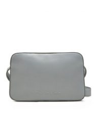 Calvin Klein Torebka Embossed Logo Camera Bag K60K612555 Szary. Szare listonoszki Calvin Klein, bez wzorów, z materiału, bez dodatków. Za 219.99 zł.
