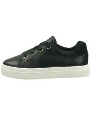 GANT Footwear Skórzane sneakersy "Avona" w kolorze czarnym rozmiar: 38. Czarne trampki GANT Footwear, bez wzorów, bez zapięcia. Za 267.92 zł.