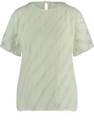 Gerry Weber Koszulka w kolorze kremowym rozmiar: 38. Brązowe bluzki Gerry Weber, bez wzorów, bez kołnierzyka, bez ramiączek. Za 127.35 zł.