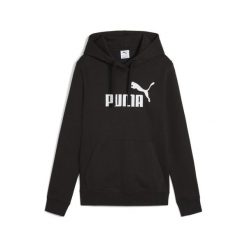 Damska bluza z kapturem z logo No.1 ESS PUMA. Czarne bluzy Puma, uniwersalny, bez wzorów, z kapturem. Za 219.00 zł.