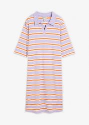 Sukienka T-shirtowa z czystej bawełny organicznej. Brązowe sukienki bonprix, bez wzorów, z bawełny, bez kołnierzyka, bez ramiączek. Za 54.99 zł.