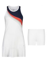 CMP Sukienka funkcyjna 2w1 w kolorze białym rozmiar: 36. Białe sukienki CMP, bez wzorów, z materiału, sportowe, bez kołnierzyka, bez ramiączek, rozkloszowane. Za 111.09 zł.