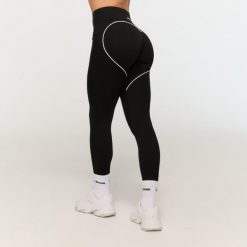 Legginsy damskie fitness z wysokim stanem czarne Varsity. Czarne legginsy GYMBEAM, m, bez wzorów, z materiału, z podwyższonym stanem, długie. Za 113.90 zł.