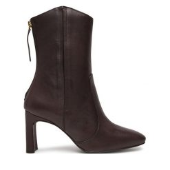 Botki Unisa. Brązowe botki Unisa, bez wzorów, bez obcasa, na słupku, bez zapięcia. Za 739.99 zł.