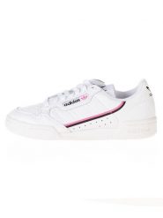 Adidas Skórzane sneakersy "Continental 80" w kolorze białym rozmiar: 38 2/3. Białe trampki Adidas, bez wzorów, bez zapięcia. Za 283.45 zł.