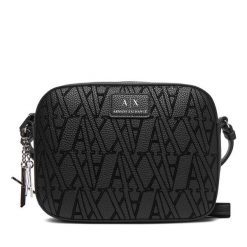 Torebka Armani Exchange. Czarne listonoszki Armani Exchange, bez wzorów, bez dodatków. Za 539.99 zł.