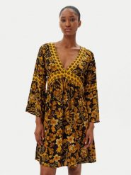 Selmark Sukienka letnia BM298 Czarny Relaxed Fit. Czarne sukienki Selmark, na lato, l, bez wzorów, z wiskozy, bez kołnierzyka, bez ramiączek. Za 189.99 zł.