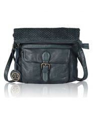 Bellicci Skórzana torebka "Eva" w kolorze morskim - 34 x 29 x 4,5 cm rozmiar: onesize. Niebieskie torby na ramię Bellicci, bez wzorów, z materiału, na ramię, bez dodatków. Za 390.45 zł.