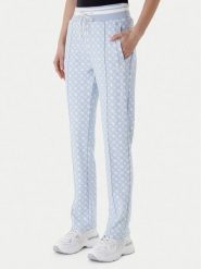 Guess Spodnie dresowe V5YB20 KB212 Błękitny Regular Fit. Niebieskie spodnie dresowe Guess, m, z aplikacjami, z dresówki. Za 399.99 zł.