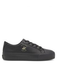 Beverly Hills Polo Club Sneakersy BHPC040W Czarny. Czarne trampki Beverly Hills Polo Club, bez wzorów, ze skóry, bez zapięcia. Za 179.99 zł.