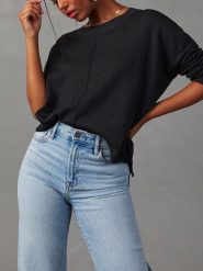 Milan Kiss Sweter w kolorze czarnym rozmiar: XL. Czarne swetry Milan Kiss, xl, bez wzorów, bez ramiączek. Za 152.26 zł.