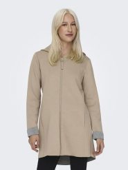 ONLY Bluza w kolorze beżowym rozmiar: XS. Brązowe bluzy Only, xs, bez wzorów, bez kaptura. Za 61.60 zł.