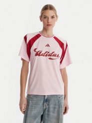 Adidas T-Shirt House Of Tiro JY7624 Różowy Regular Fit. Czerwone t-shirty Adidas, l, bez wzorów, z syntetyku, bez kołnierzyka, bez ramiączek. Za 169.99 zł.