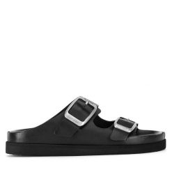Klapki G-Star. Czarne klapki G-Star, bez wzorów, bez obcasa. Za 379.99 zł.