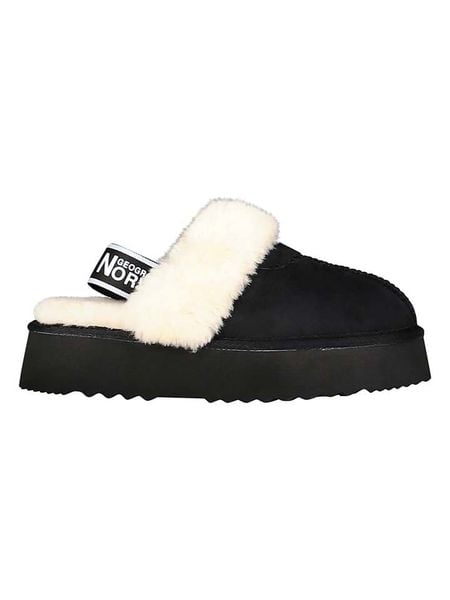 Geographical Norway Kapcie "Oscara" w kolorze czarnym rozmiar: 41. Czarne obuwie domowe Geographical Norway, bez wzorów, z futra, bez zapięcia. Za 104.89 zł.