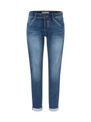 Timezone Dżinsy "Nali" - Skinny fit - w kolorze niebieskim rozmiar: W32/L30. Niebieskie jeansy Timezone, l, z aplikacjami. Za 132.05 zł.