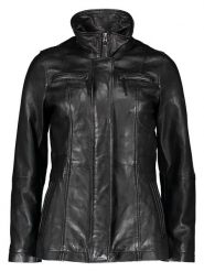 7eleven Skórzana kurtka "Leila" w kolorze czarnym rozmiar: 36. Czarne kurtki 7eleven, bez wzorów, ze skóry, bez kaptura. Za 578.99 zł.