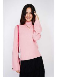 C& Jo Sweter w kolorze jasnoróżowym rozmiar: 36. Różowe swetry C& Jo, bez wzorów, z kaszmiru, bez ramiączek. Za 130.99 zł.