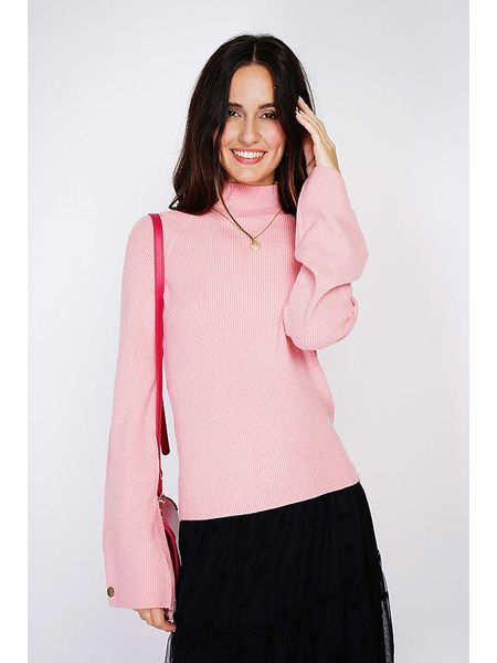 C& Jo Sweter w kolorze jasnoróżowym rozmiar: 36. Różowe swetry C& Jo, bez wzorów, z kaszmiru, bez ramiączek. Za 130.99 zł.