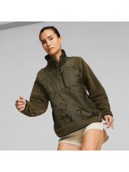 Puma Bluza polarowa w kolorze khaki rozmiar: XS. Brązowe bluzy Puma, xs, bez wzorów, z materiału, bez kaptura. Za 92.42 zł.