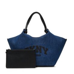 Torebka DKNY. Niebieskie torebki klasyczne DKNY, bez wzorów, bez dodatków. Za 659.99 zł.