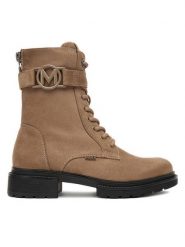 MEXX Trzewiki CEO-MI001710553W Beżowy. Brązowe botki Mexx, bez wzorów, z materiału, bez obcasa, na płaskiej podeszwie, bez zapięcia. Za 379.99 zł.