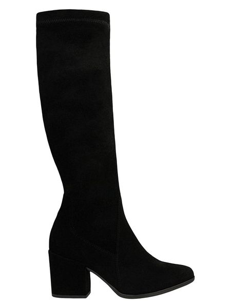 Wojas Skórzane kozaki w kolorze czarnym rozmiar: 41. Czarne kozaki Wojas, na zimę, z materiału, bez obcasa, bez zapięcia. Za 429.73 zł.