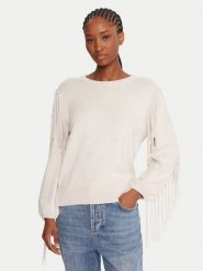 Marella Sweter Emme by Marella Falco 2525366281000 Beżowy Regular Fit. Brązowe swetry Marella, l, bez wzorów, z wiskozy, bez ramiączek. Za 412.99 zł.