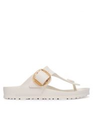 Birkenstock Japonki Gizeh Big Buckle 1031366 Biały. Białe klapki Birkenstock, bez wzorów, z syntetyku, bez obcasa. Za 269.99 zł.