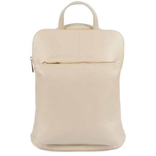 Plecak skórzany torebka 2w1 Vera Pelle S40 ecru. Plecaki bez wzorów, ze skóry. Za 212.42 zł.