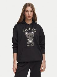 Guess Bluza V6BQ28 K9361 Czarny Oversize. Czarne bluzy Guess, s, z aplikacjami, z syntetyku, bez kaptura. Za 524.99 zł.