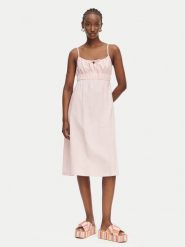 Roxy Sukienka letnia Rosie ERJWD03871 Różowy Regular Fit. Czerwone sukienki Roxy, na lato, s, bez wzorów, z bawełny, bez kołnierzyka, bez ramiączek. Za 339.99 zł.