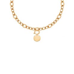 Naszyjnik Łańcuch No.3 z pozłacanym medalikiem. Naszyjniki Lilou, pozłacane. Za 382.00 zł.