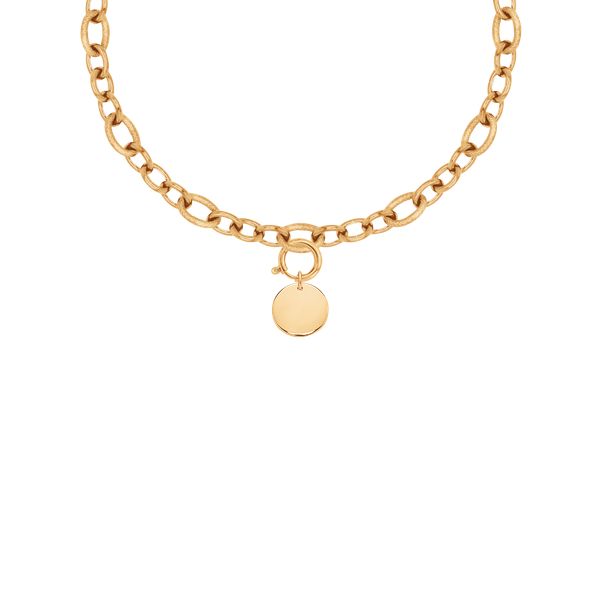 Naszyjnik Łańcuch No.3 z pozłacanym medalikiem. Naszyjniki Lilou, pozłacane. Za 382.00 zł.