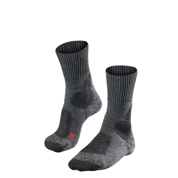 Skarpetki damskie Falke TK1. Szare skarpety Falke, bez wzorów, z elastanu. Za 157.00 zł.