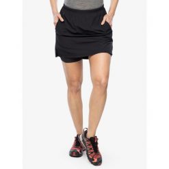 Spódnica turystyczna Super.natural Hiking Skirt. Czarne spódnice super.natural, bez wzorów. Za 350.99 zł.